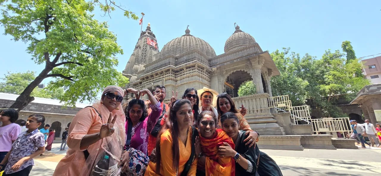 Guests visiting Nashik temples